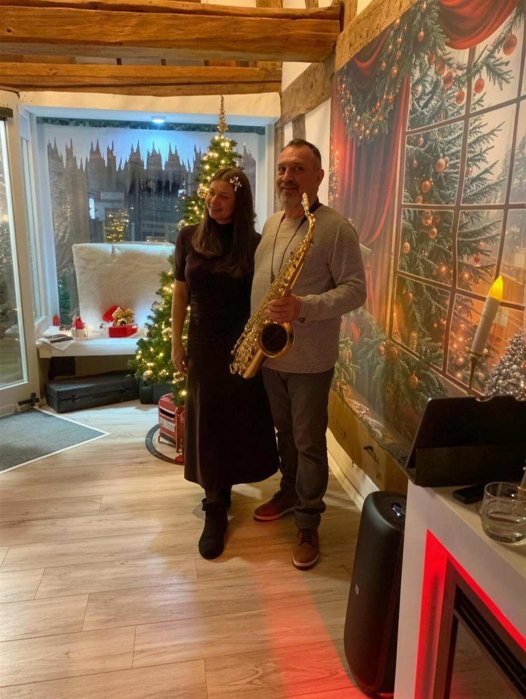 Live-Musik im Living Room: Saxophon zum Abend